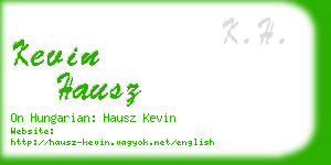 kevin hausz business card